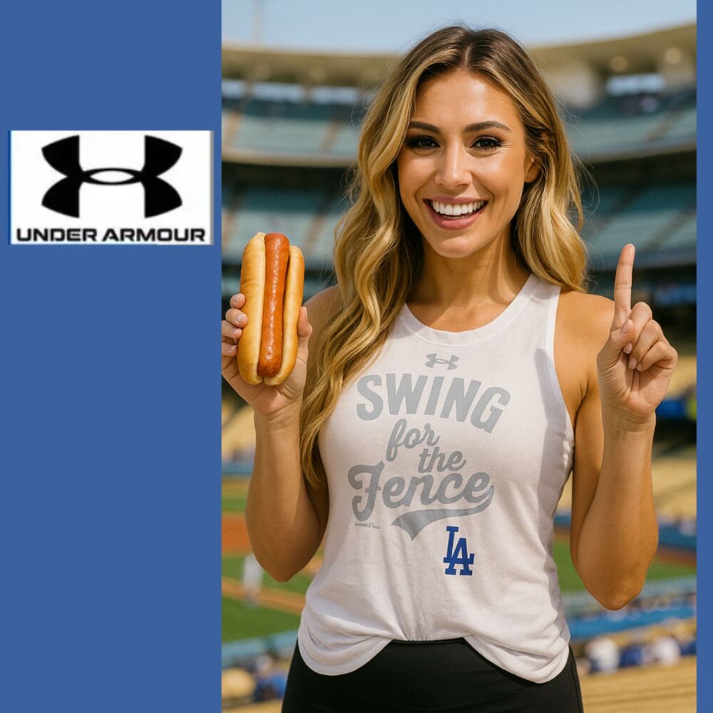 Under Armour Los Angeles Dodgers Swing For The Fence Racer Back Tank